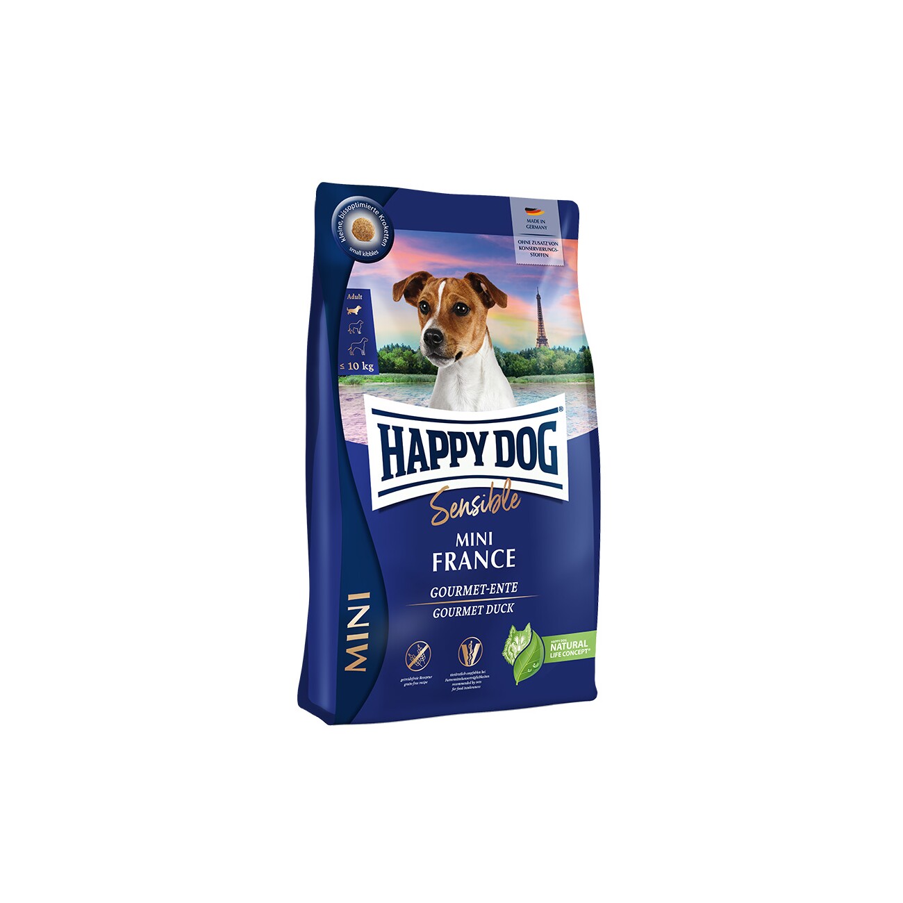 HAPPY DOG Sensible Trockenfutter Hund Adult, Mini France 800 g