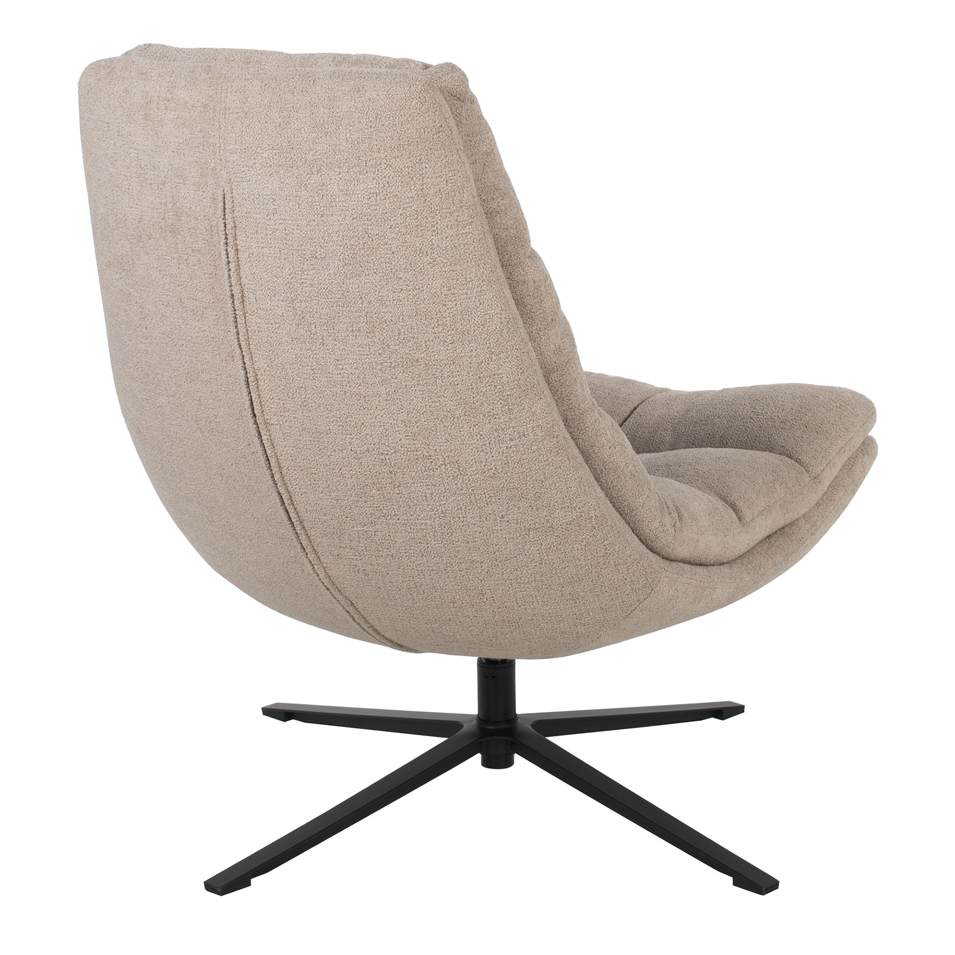 Relaxsessel mit Hocker - sand - drehbar