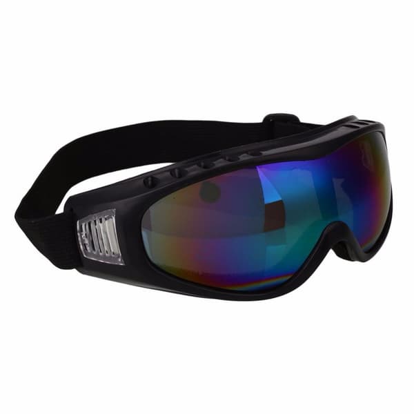 Svarte skitlass speil glass regnbuebriller mc mx UV -beskyttelse