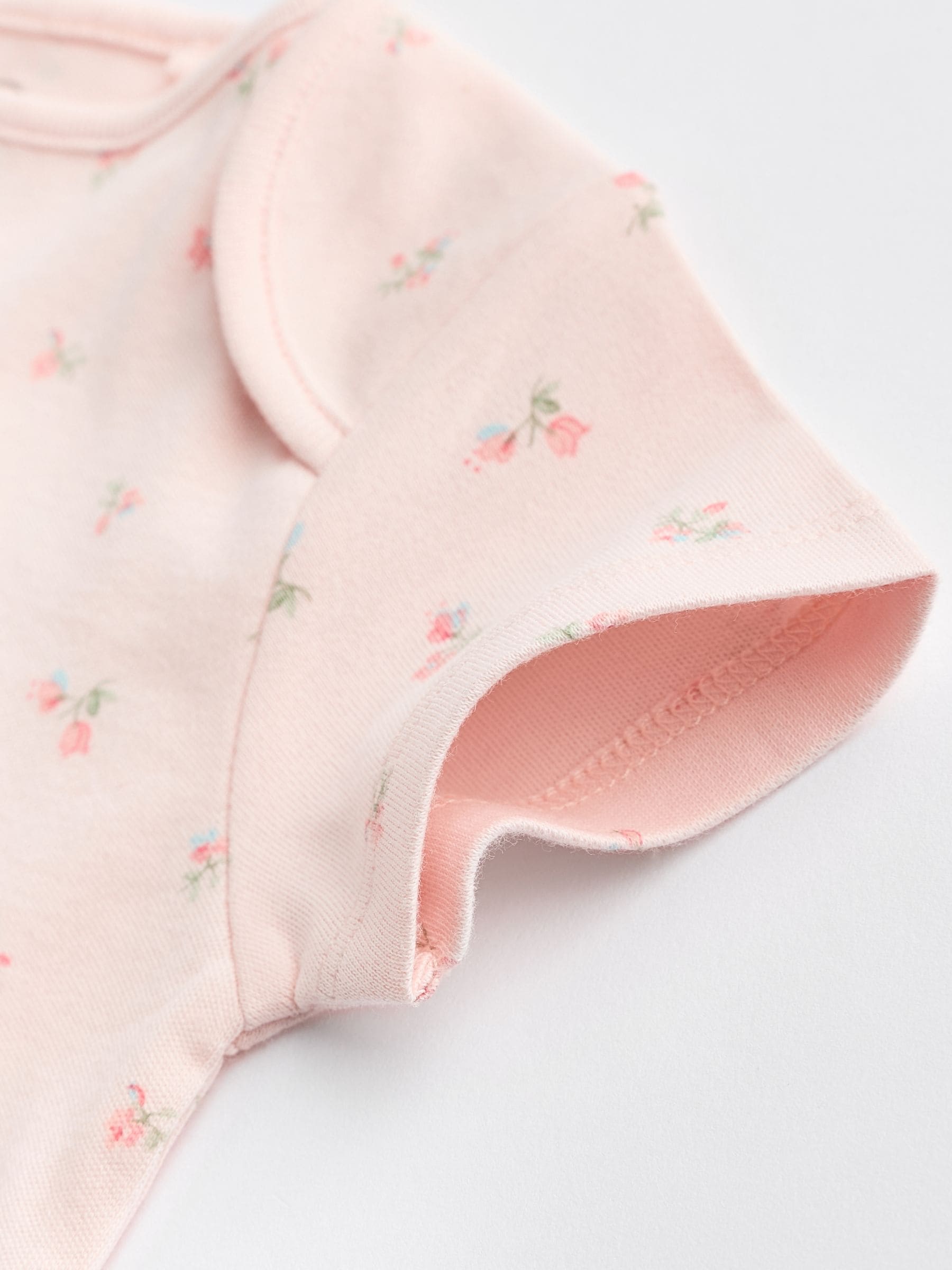 Roze met konijnen - Rompertjes met korte mouwen