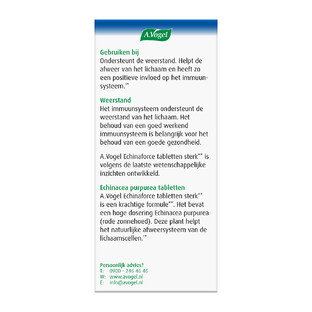 A.Vogel Echinaforce Sterk** Tabletten 60TB