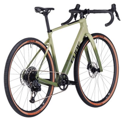 Gravel Bike Cube Nuroad C:62 SLX Sram GX Eagle AXS/Rival eTap AXS 12V 700 mm Vert Olive