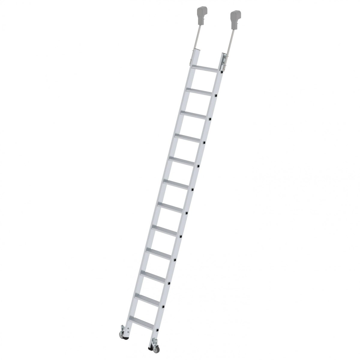 MUNK Aluminium Mobiele Plankladder, 12 Treden