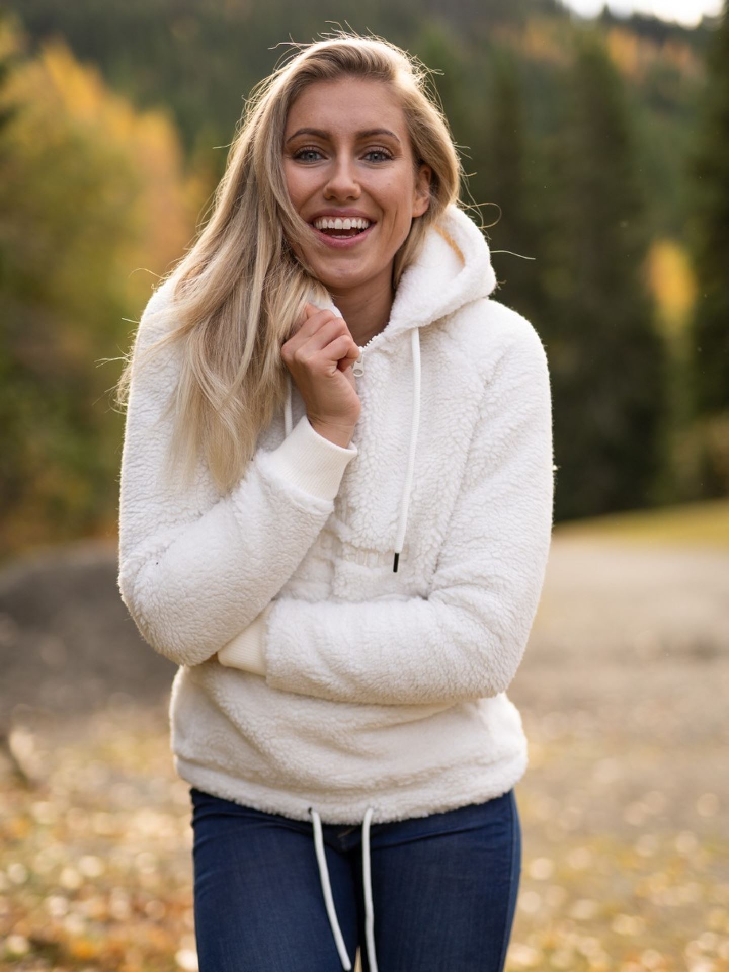 Original Pile Half Zip Hood