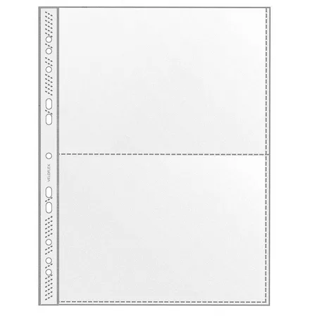 Veloflex Sammelhülle A4, Fotohülle, passend für 2 x A5 quer, 2-Fächer, 100 Stück