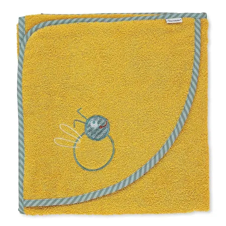 Sterntaler Kapuzenbadetuch Bär Ben, 100 x 100 cm, Gelb