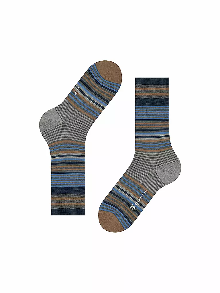 BURLINGTON Herren Socken STRIPE 40-46 dark grey olive