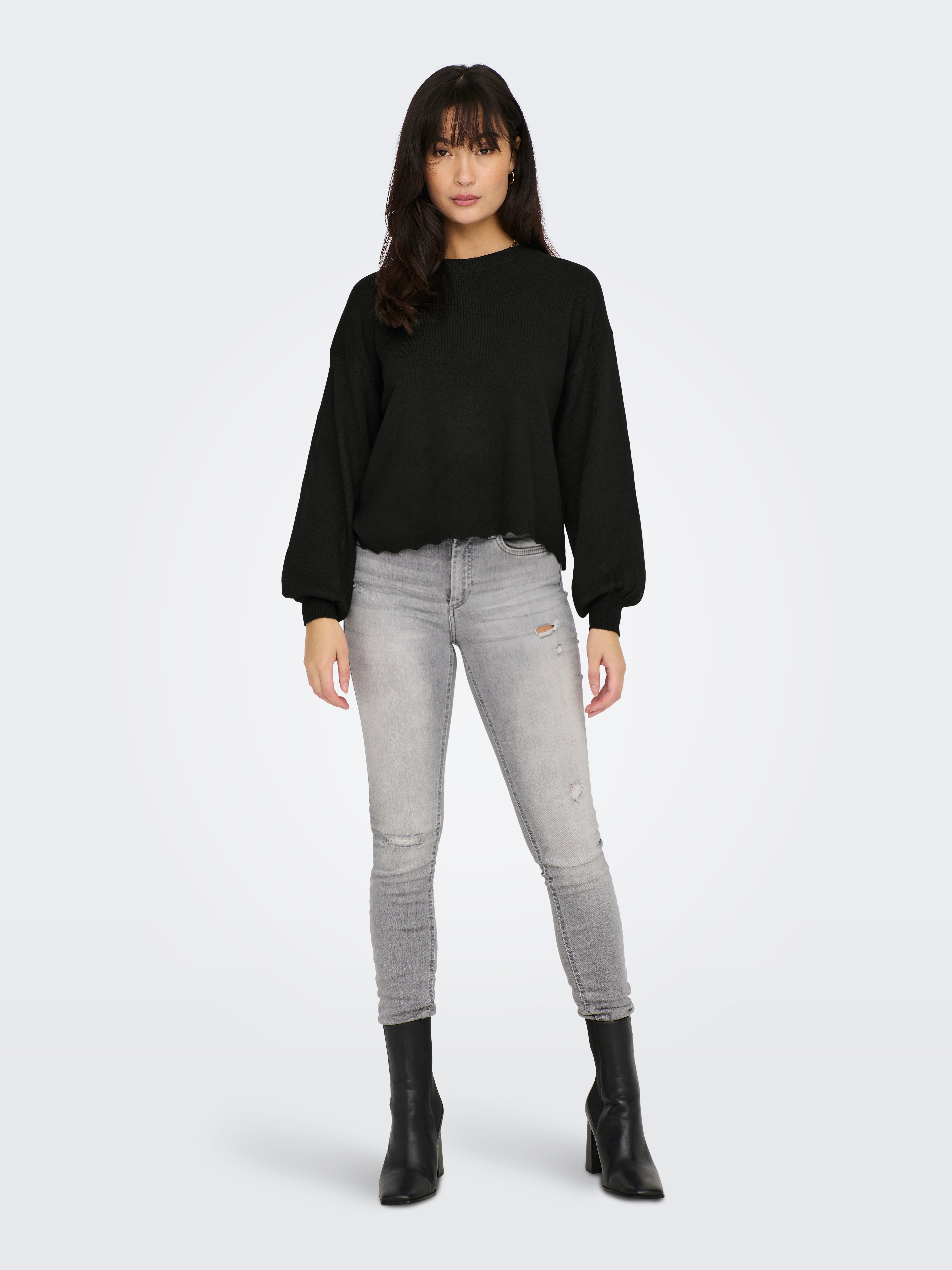 ONLRICA Strickpullover Black