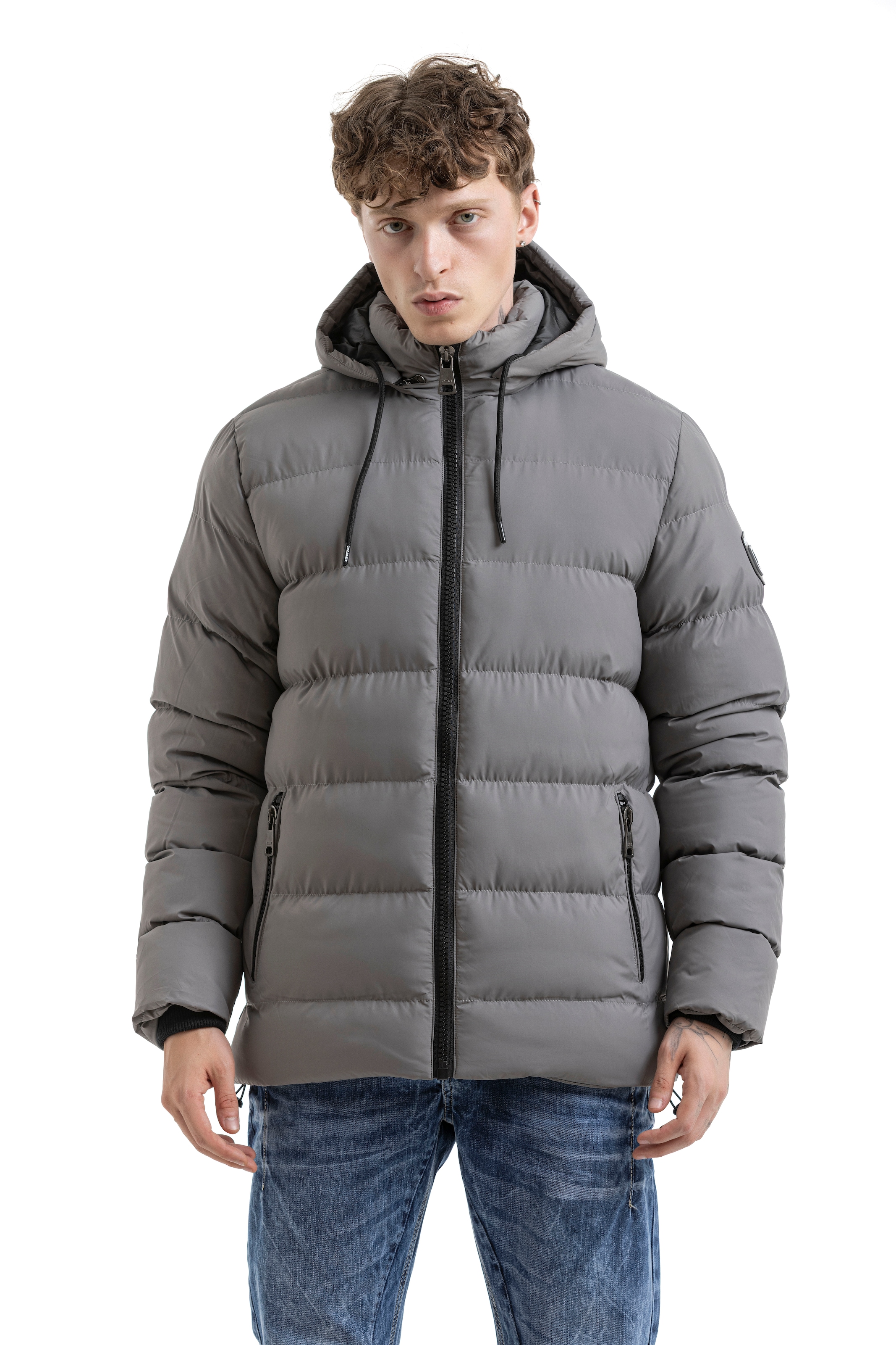 Cipo & Baxx Steppjacke mit Kapuze