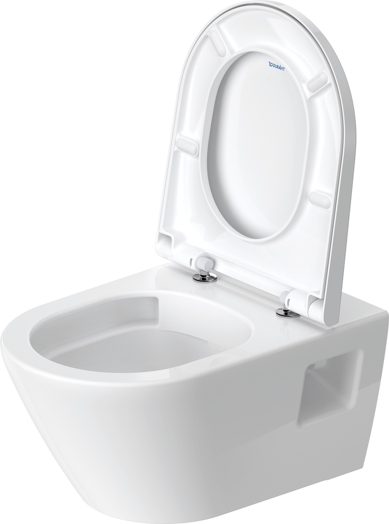 Duravit D-Neo randloos toilet met softclose zitting wit glans