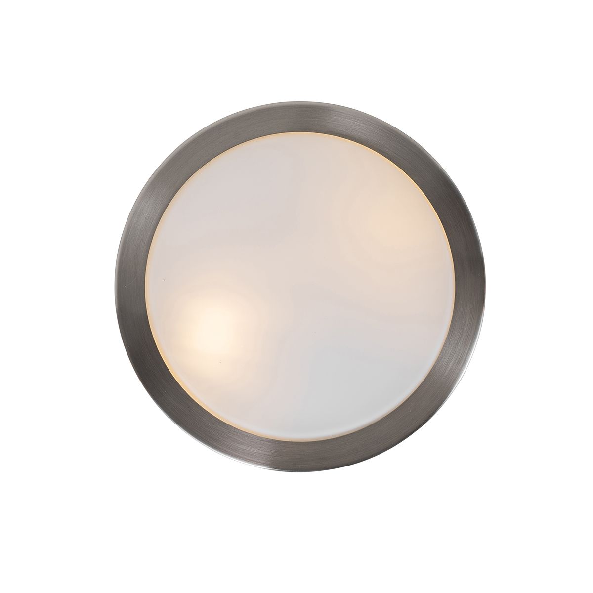Moderne plafondlamp staal 23 cm IP44  - Flavi