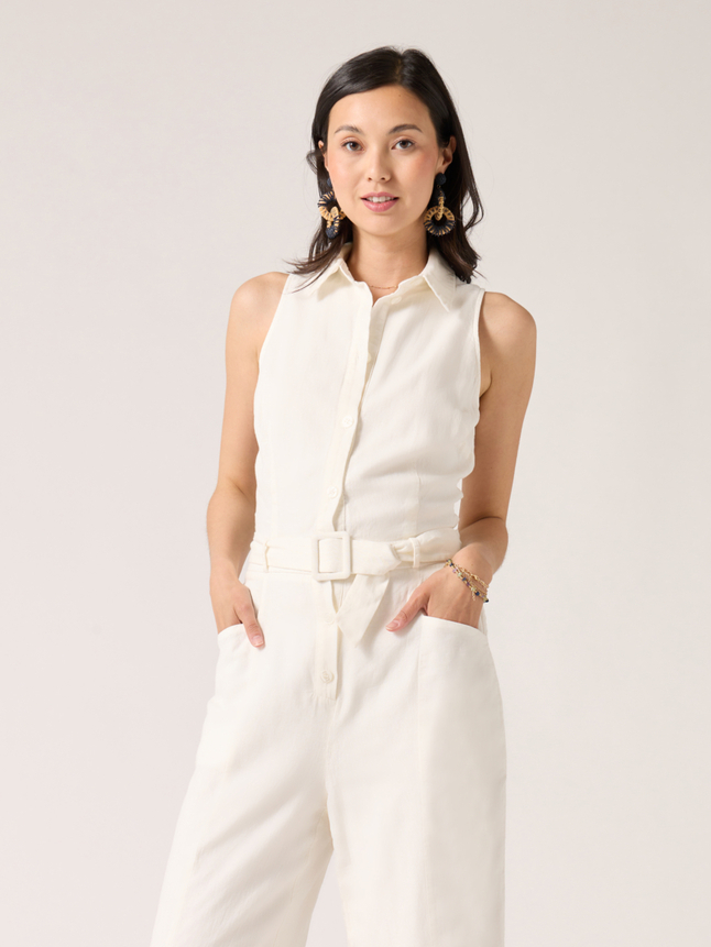 Combinaison pantalon 100% lin & coton