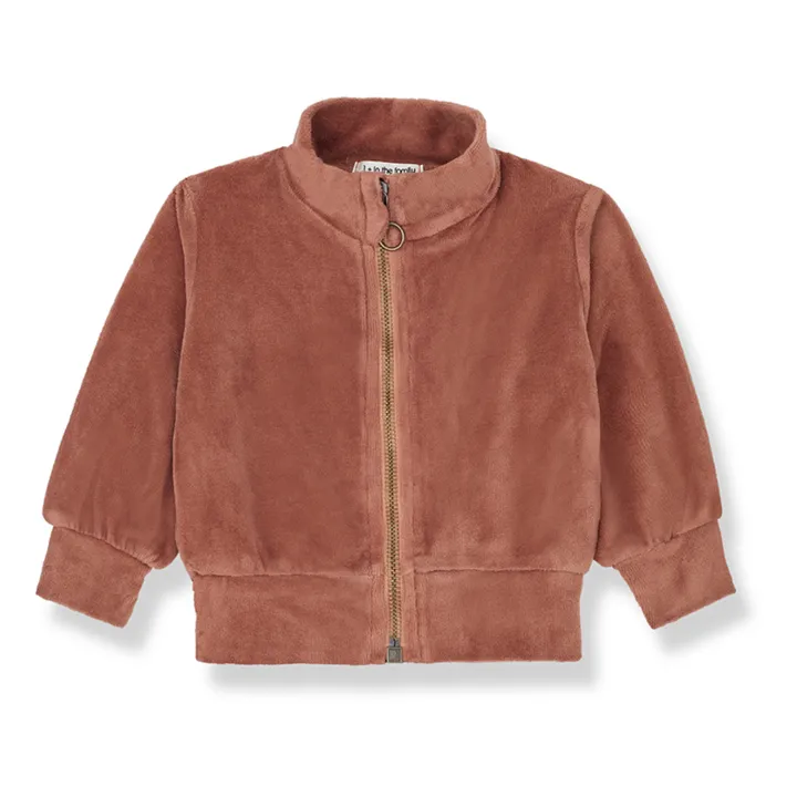 1+ in the family Sweat Zippé Col Roulé Velours Ganna | Terracotta