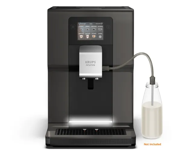 [OUTLET] - Krups Intuition Preference EA872B10 - Automatisk kaffemaskine med mælkeskummer - 15 bar - antracit