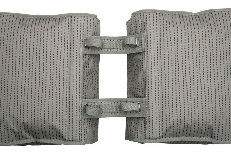New Looxs Fiori Double Nomi Dubbele Fietstas - 30 liter - Grijs