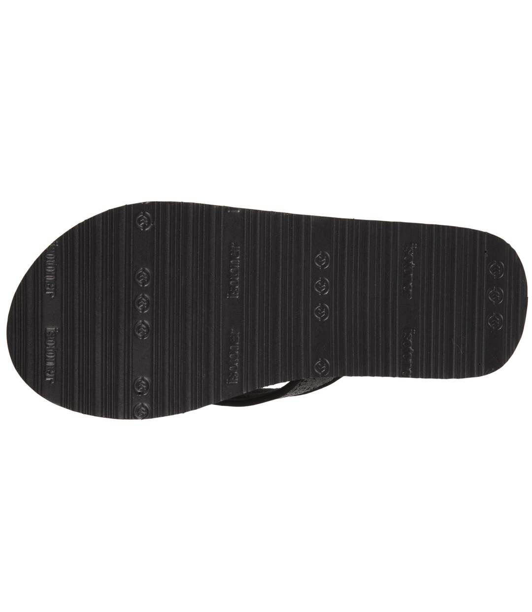 Isotoner Tongs femme avec tige à paillette