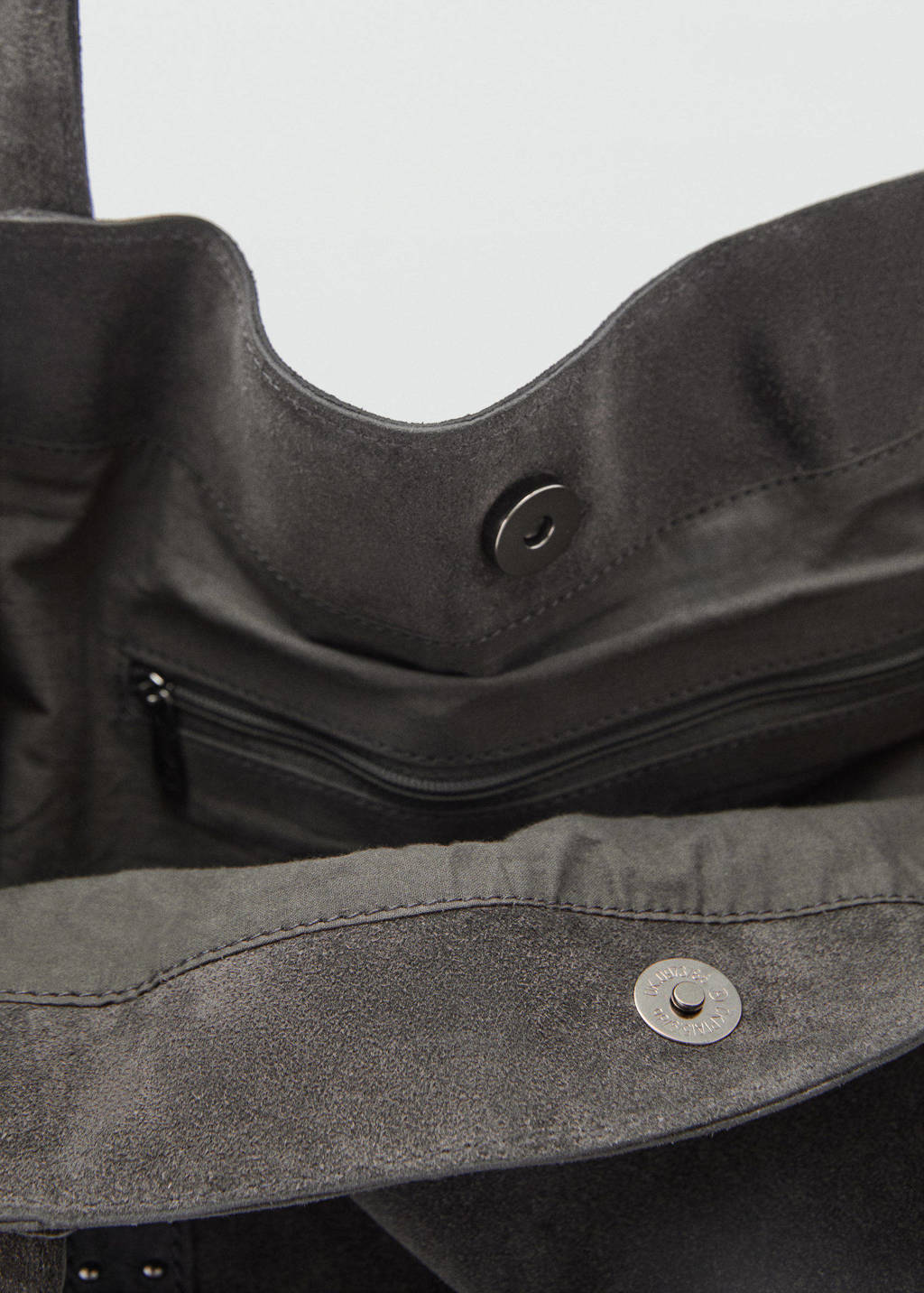 leren shopper antraciet