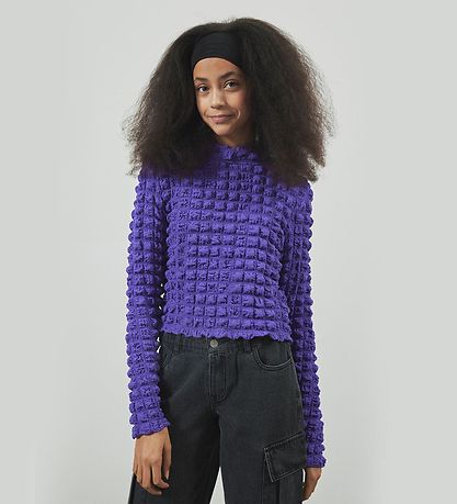 LMTD Bluse - NlfNunic - Cropped - Electric Purple