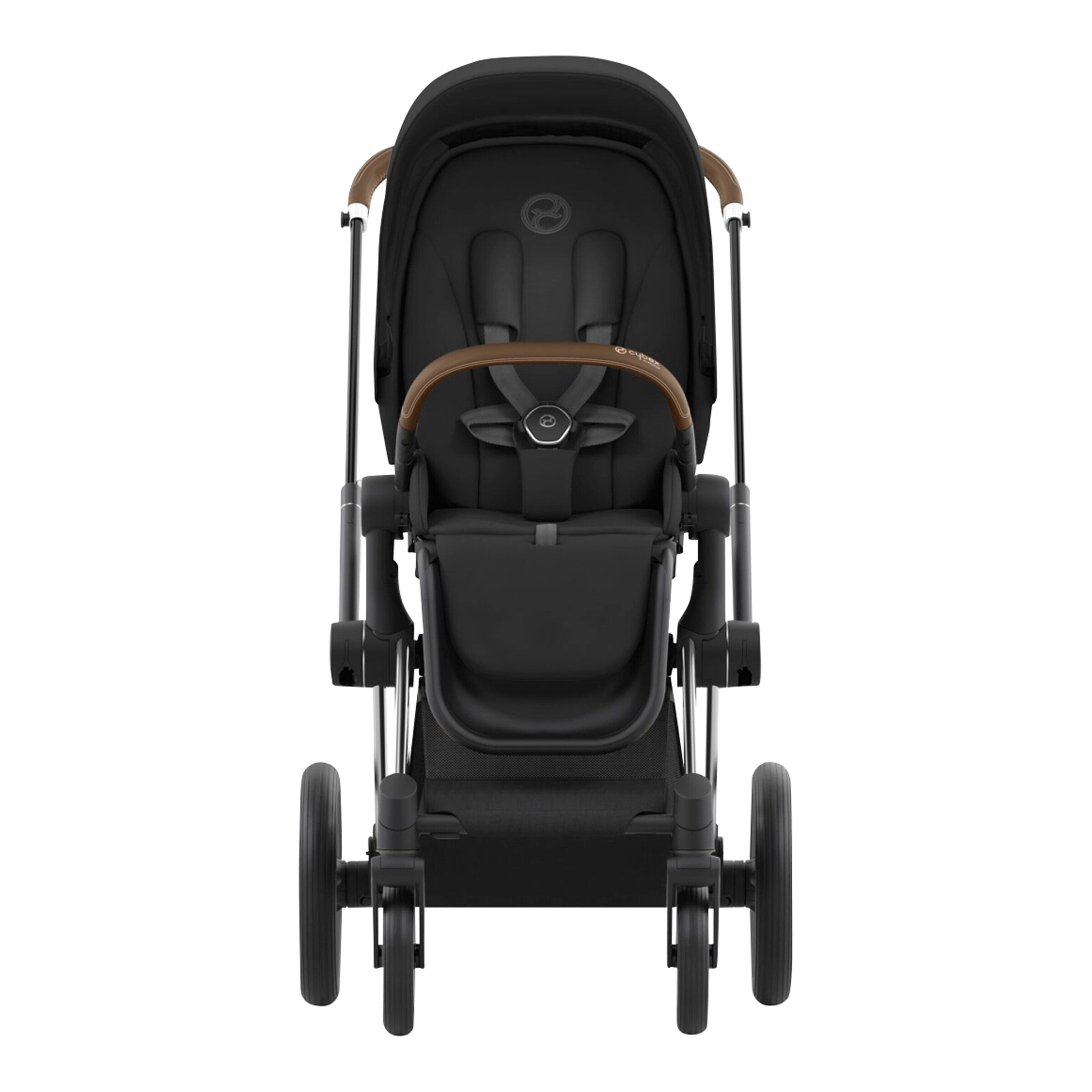 Cybex - PLATINUM Kombikinderwagen PRIAM Trio-Set inkl. Babyschale Cloud T i-Size chrome brown / sepia black