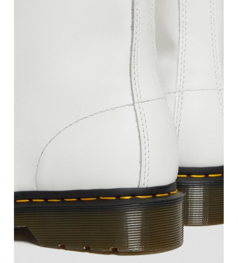 Botas Dr. Martens de couro 1460 brancas