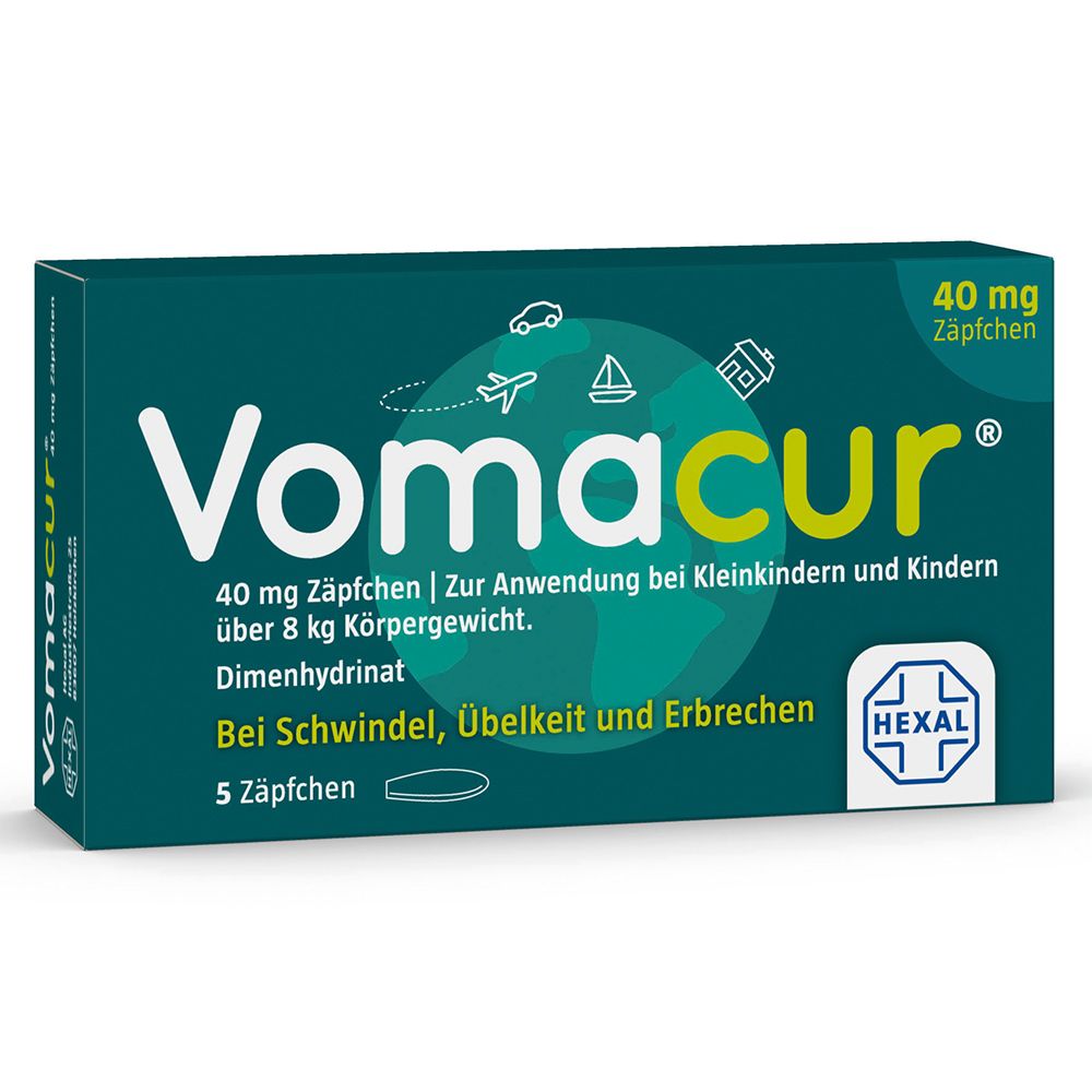 Vomacur® 40 mg Zäpfchen