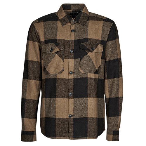 Only & Sons  - ONSMILO LS CHECK OVERSHIRT - Marron