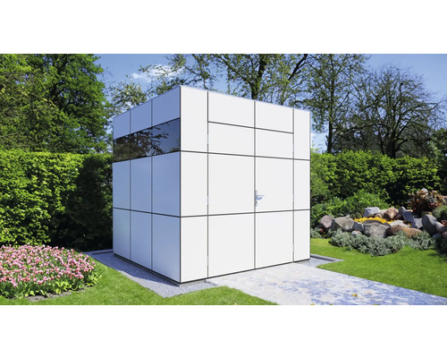 Bertilo Design HPL 1 tuinhuis, 230 x 236 cm, antracietwit