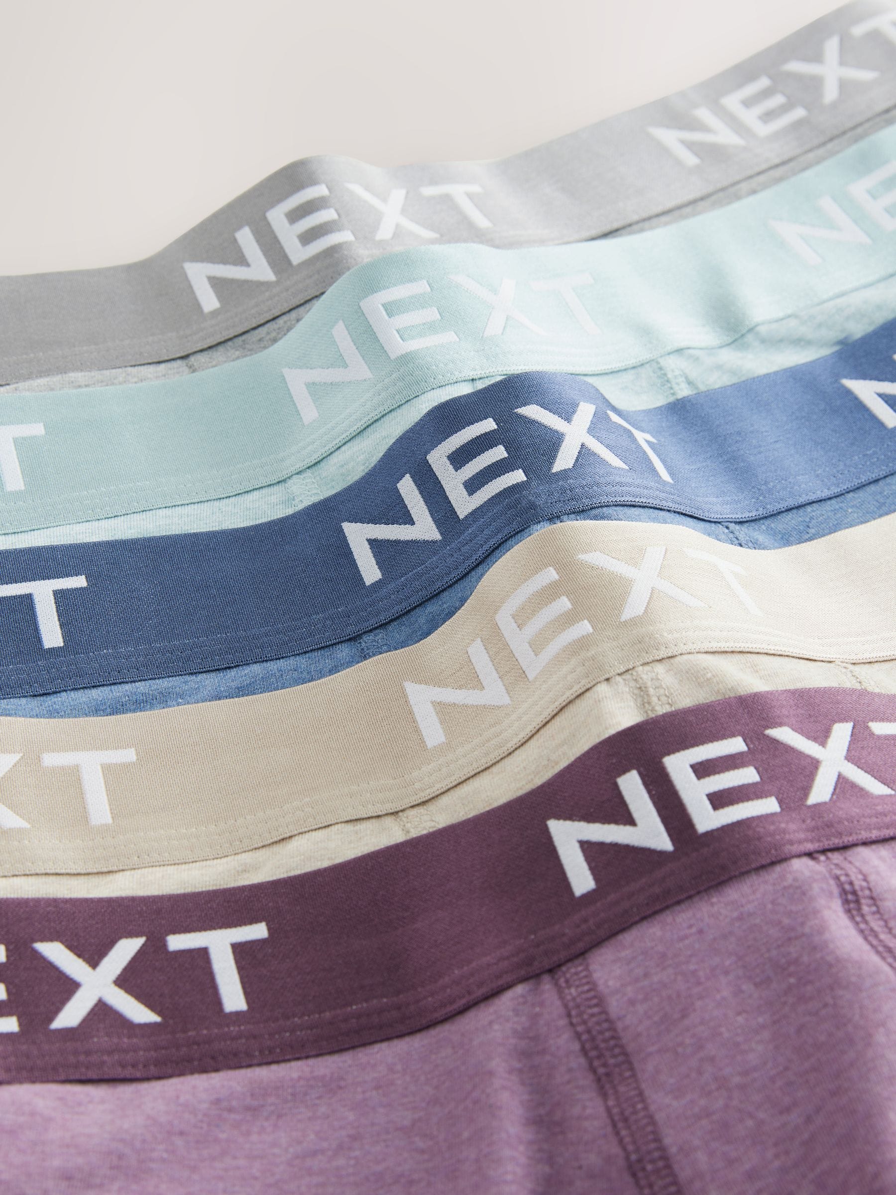 Blauw/neutraal - Set van 5 hipster-boxershorts