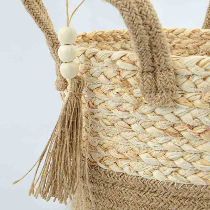 Panier de rangement 'Vahina' rond avec anses