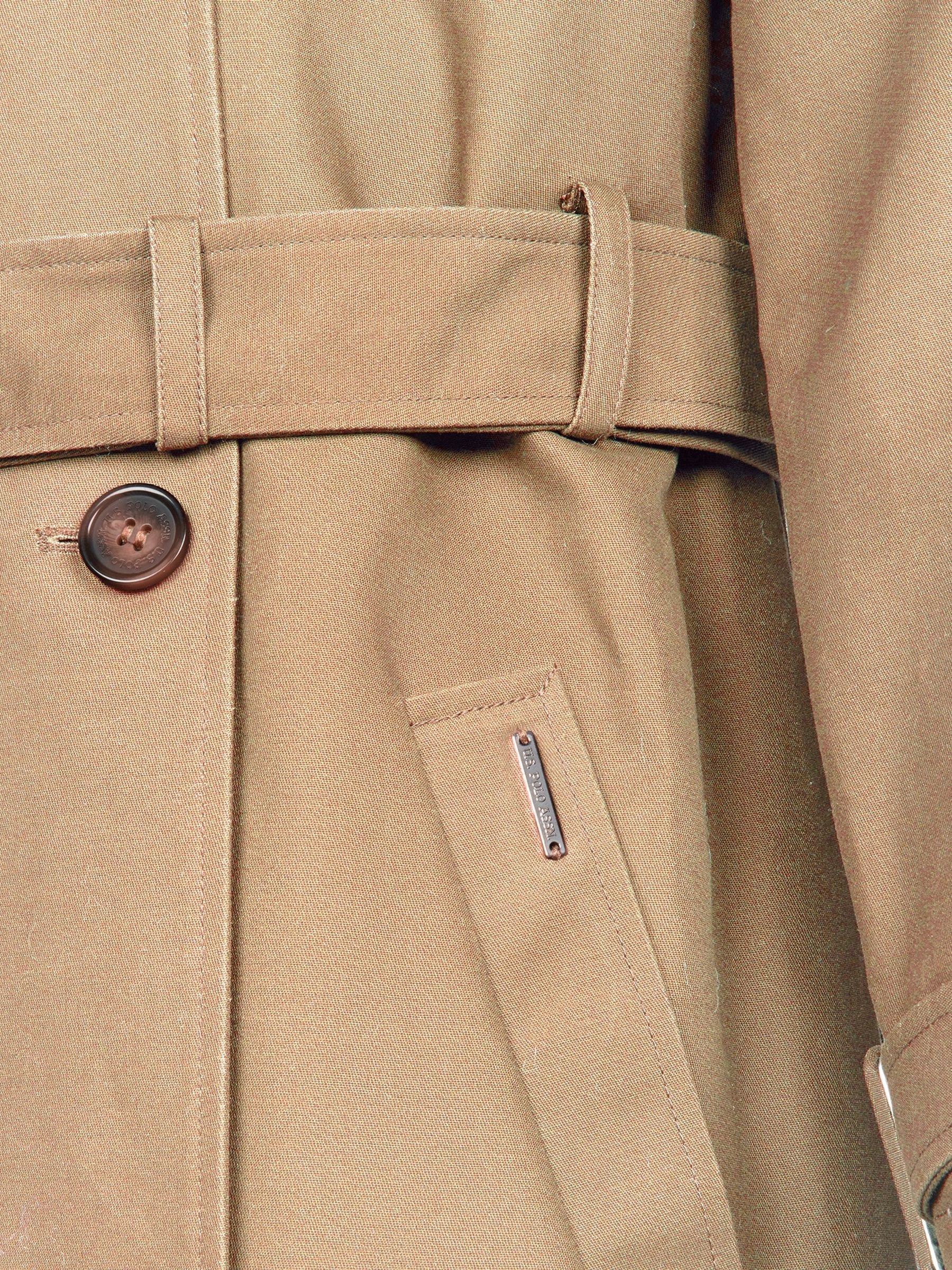 Natuurlijk - U.S. Polo Assn. Trenchcoat van 100% katoen voor dames