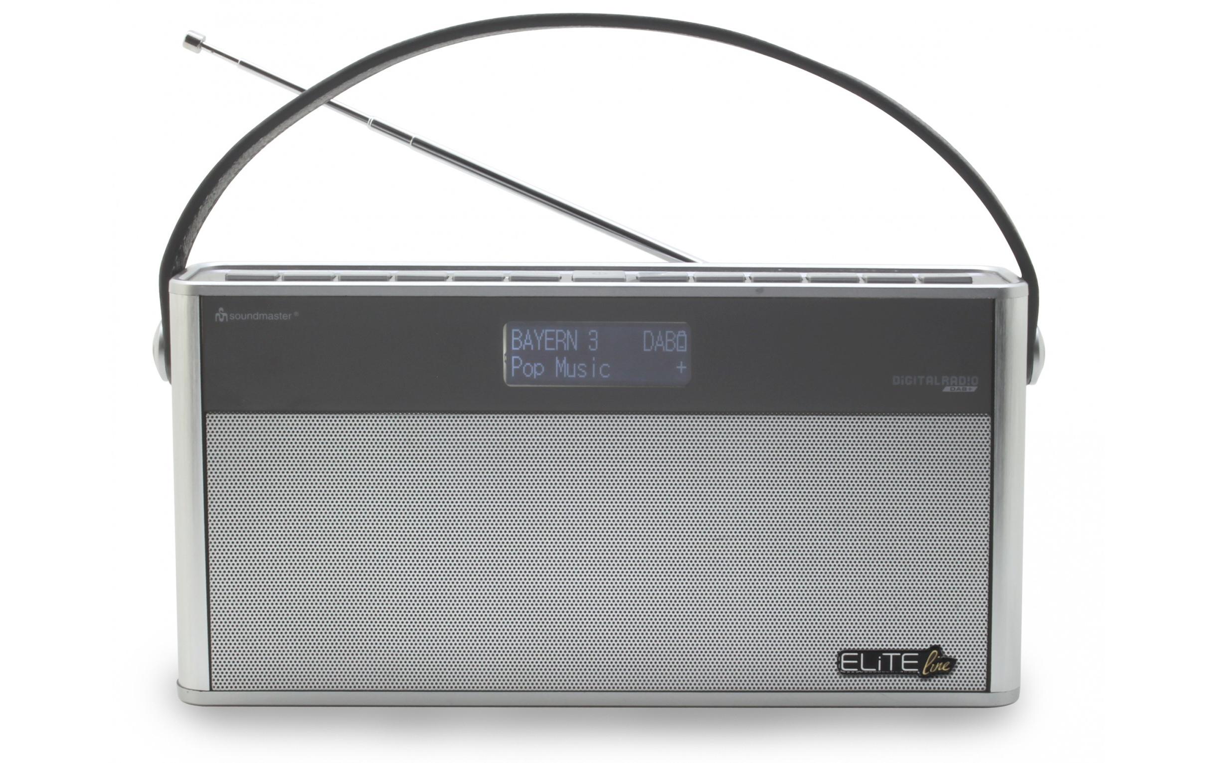 DAB+ Radio DAB750SI Silber<br>DAB+/UKW Digitalradio mit Bluetooth und eingebautem Akku