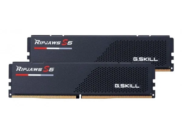 G.Skill Ripjaws S5 - DDR5 - sæt - 32 GB: 2 x 16 GB - DIMM 288-PIN lav profil - 6800 MHz / PC5-54400 - CL34 - 1.4 V - ikke bufferet - on-die ECC - mat sort