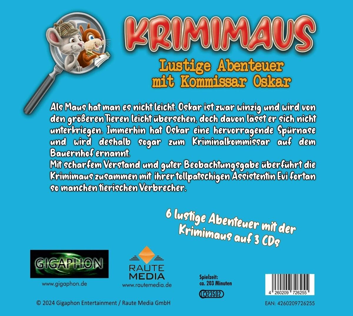 Krimimaus: Folgen 1-6 (3CD-Box)