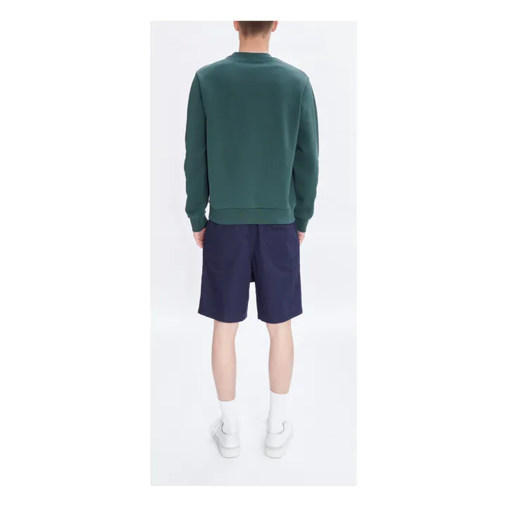 A.P.C. Sweat Rider Coton Bio | Vert foncé