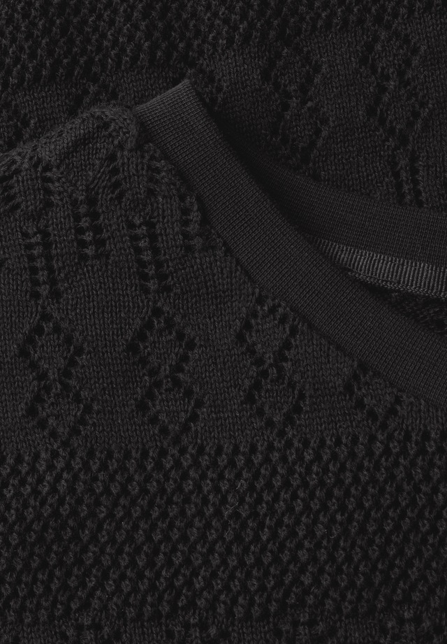 STREET ONE Kurzarmpullover , mit filigranem Muster