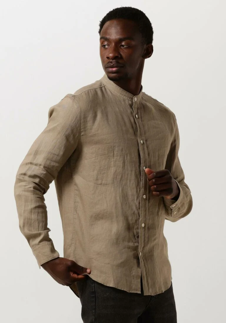 DRYKORN beige drykorn casual overhemd tarok