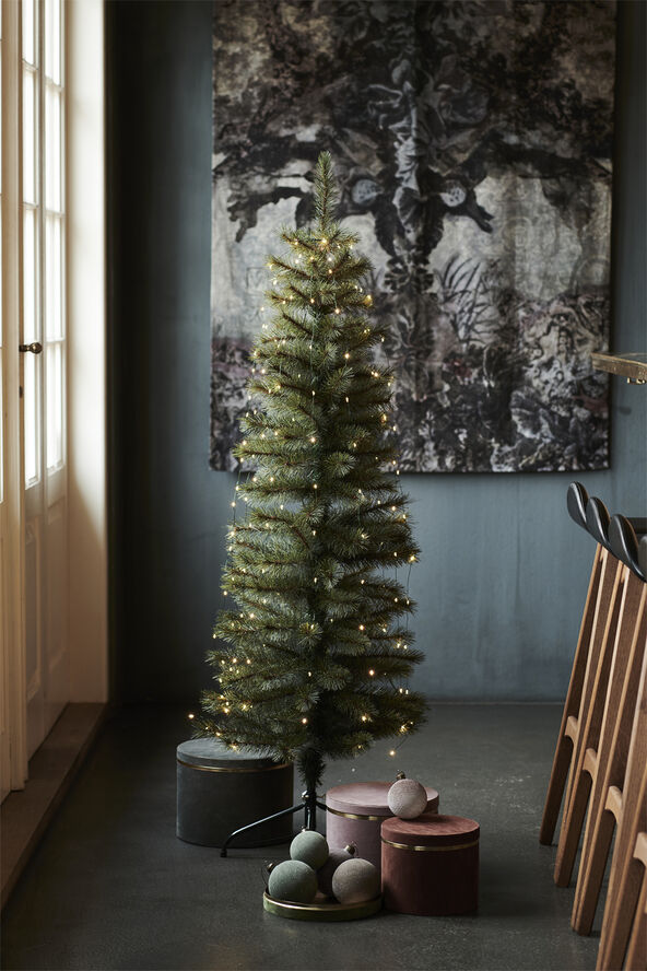 Sirius Alvin Træ, H1,5m 3m, 195L, Grøn Led: warm white cord: green