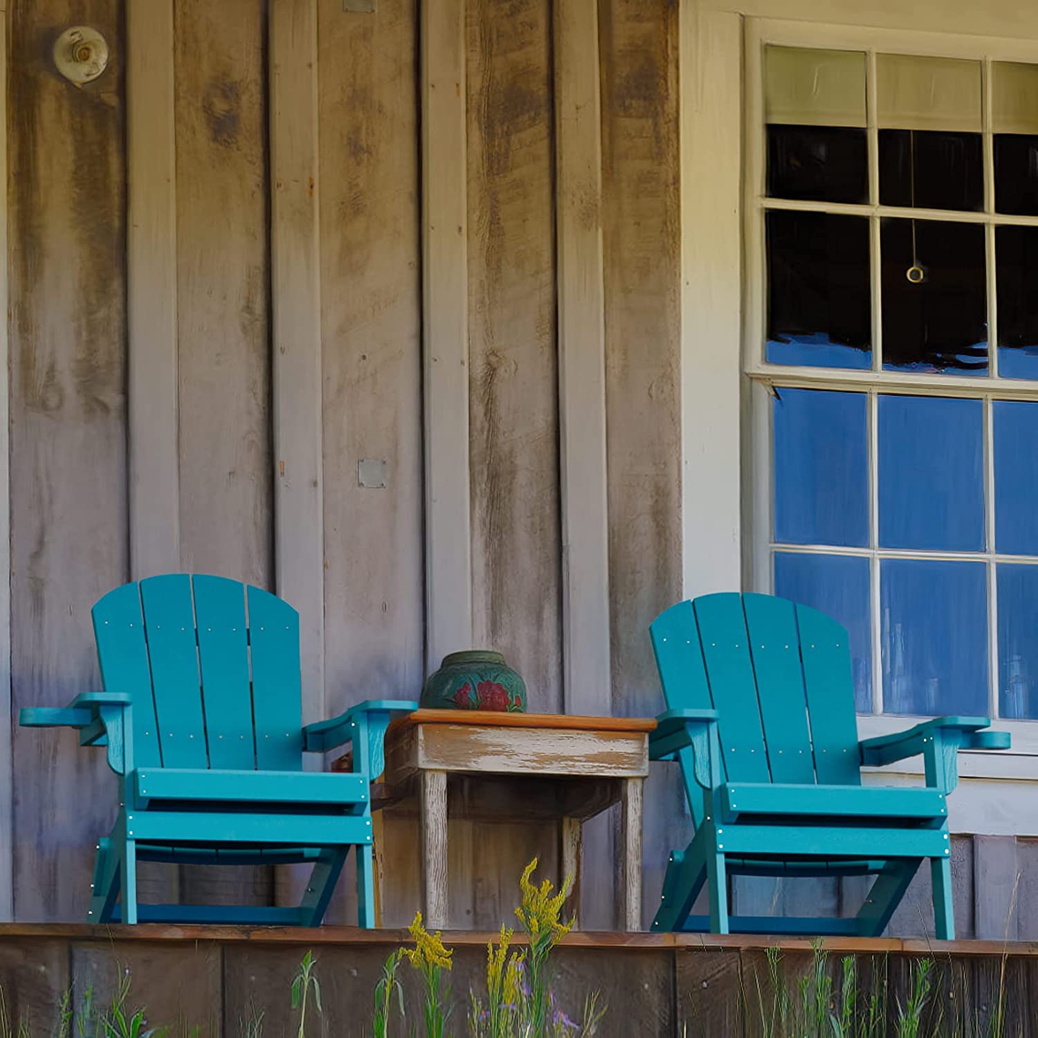 Adirondack Chair ,Patio Chairs 5 Steps Easy Installation,Widely Used in Outdoor, Fire Pit, Deck, Outside, Garden, Campfire Chairs