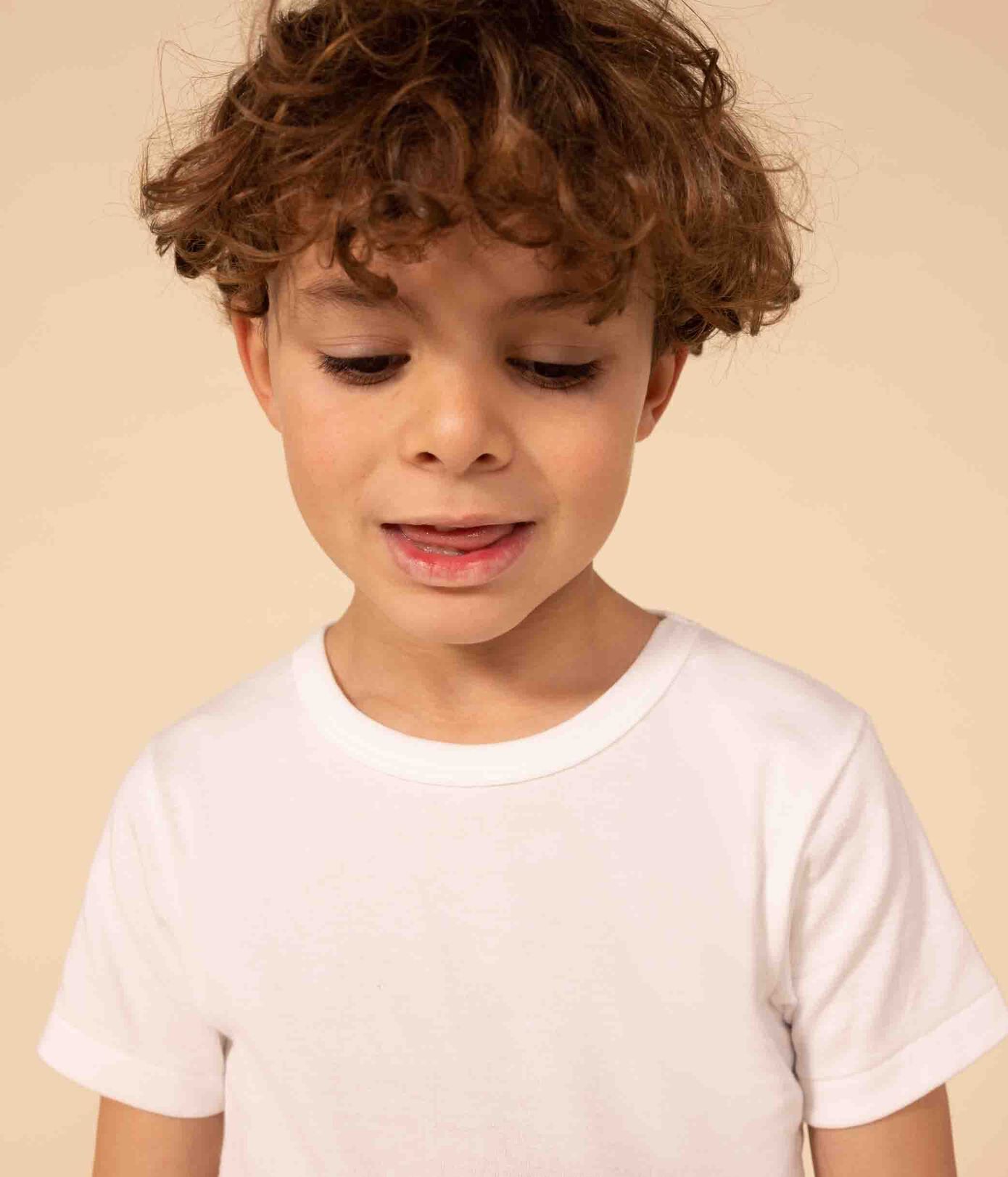 Lots de 2 tee-shirts manches courtes blancs petit garçon
