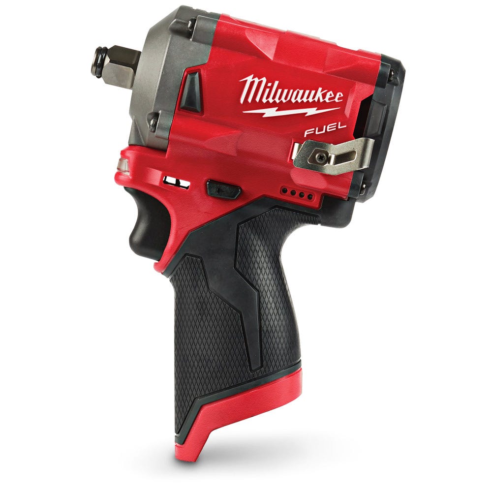Chave de impacto curta Milwaukee 12V Fuel™ de 1/2