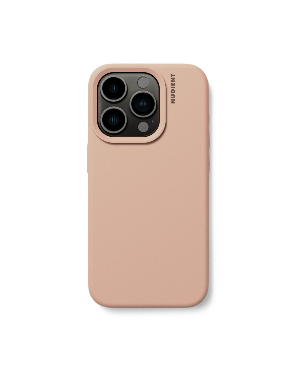 Base mobilcover iPhone 15 Pro | Silikone.  | Peach | NUDIENT