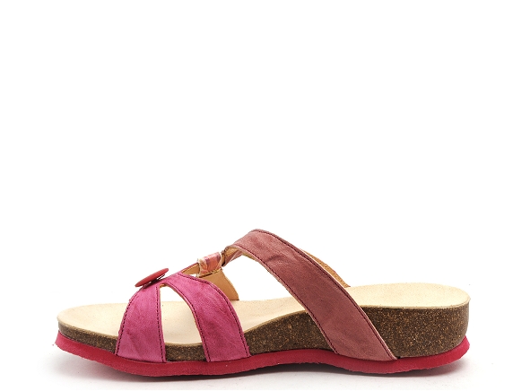 Think mules et sabots plats femme julia  753 rose