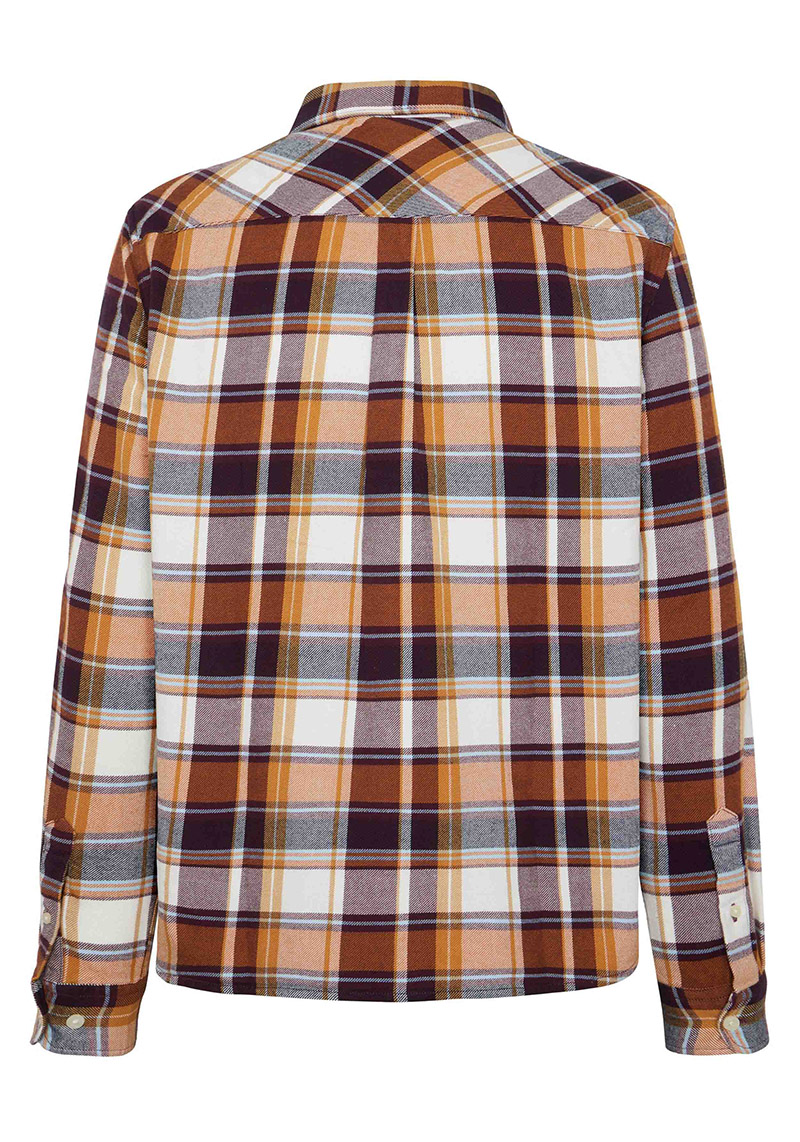 Knowledge Cotton Apparel Flanellhemd Light Flannel Checkered Red Check