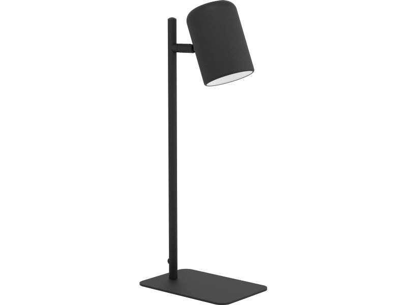 EGLO Leuchten Tischleuchte Tischleuchte CEPPINO Schwarz GU1 Tischleuchte mit Kabelschalter, schwenkbarem Leuchtenkopf und inklusive LED