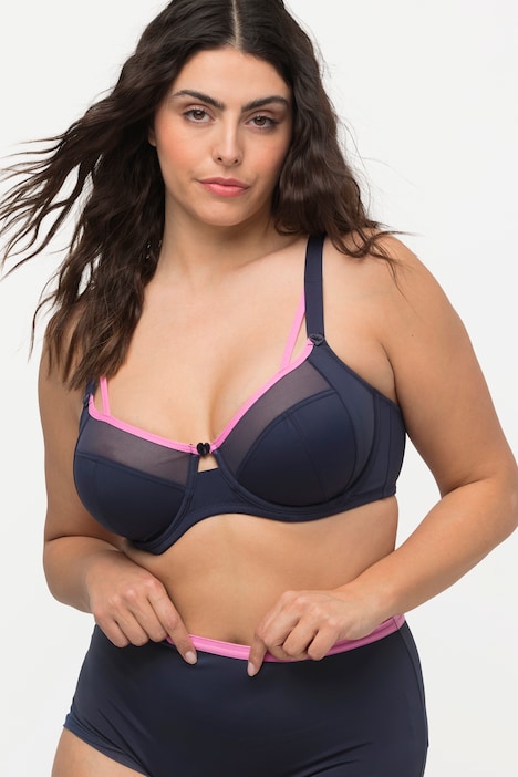 Bügel-BH, Herzen, Cut-Outs, Softcups, Cup C - E