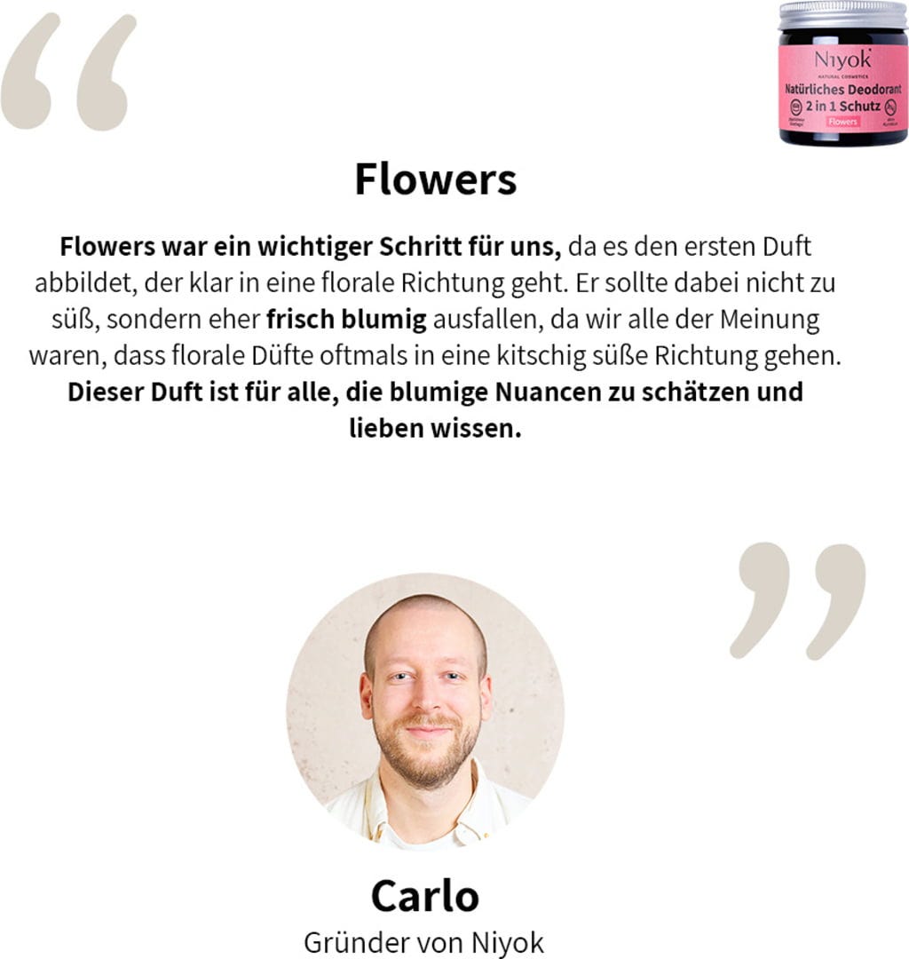 Niyok  2in1 Deo & Antitranspirant Flowers, 40 ml