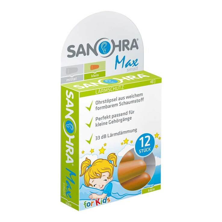 Sanohra max Gehörschutzstöpsel für Kinder, 12 St