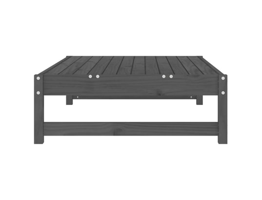 VIDAXL - Pouf Repose-pied de jardin 120x80 cm gris bois de pin massif