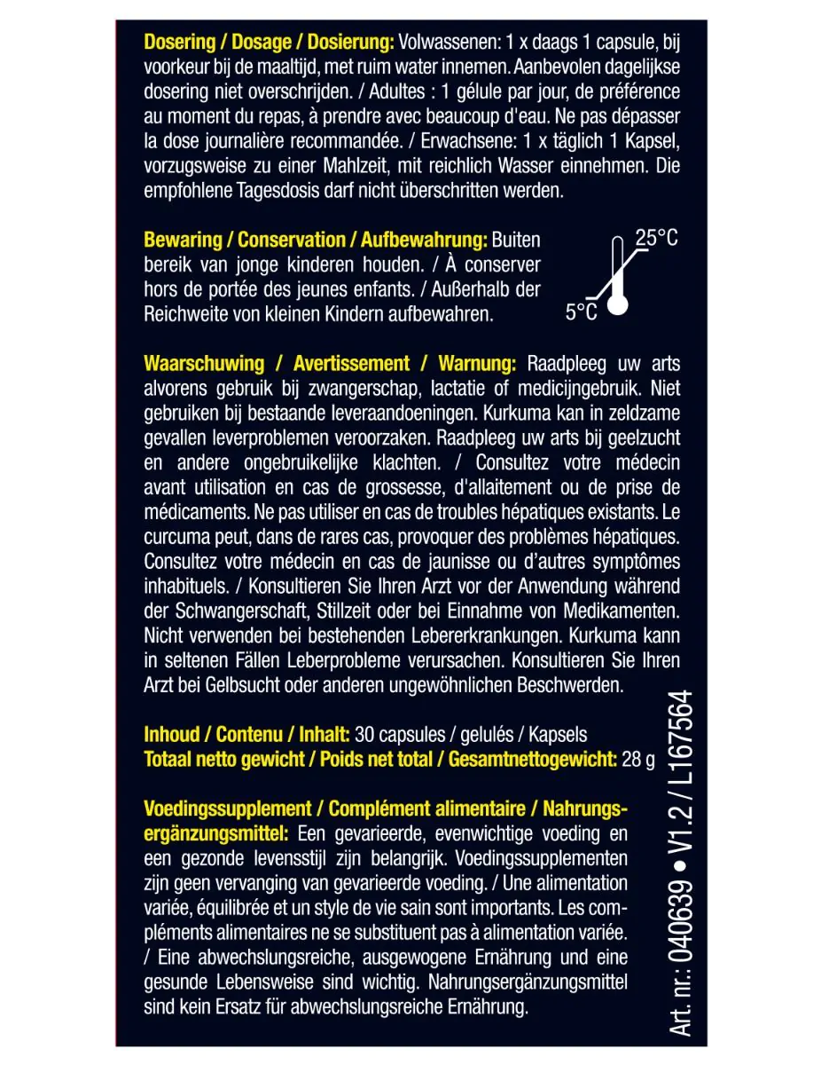 Kurkuma capsules X-tra Krachtig
