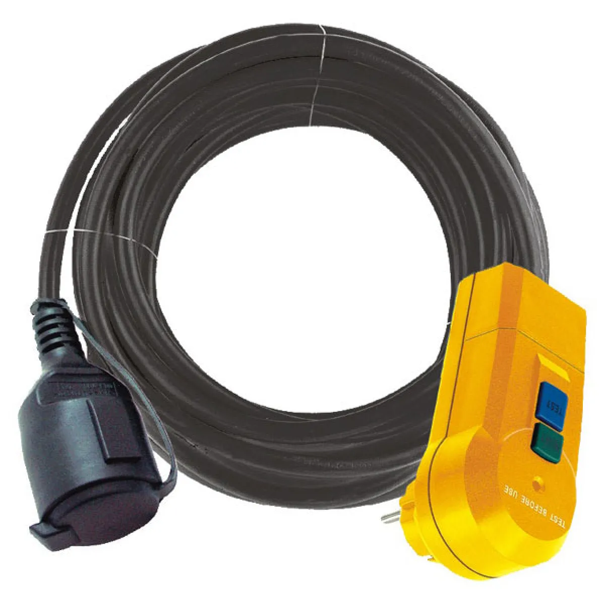 Brennenstuhl Adaptateur de Protection FI IP44 - Noir